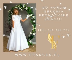 Read more about the article Suknie komunijne Frances oferta świąteczna
