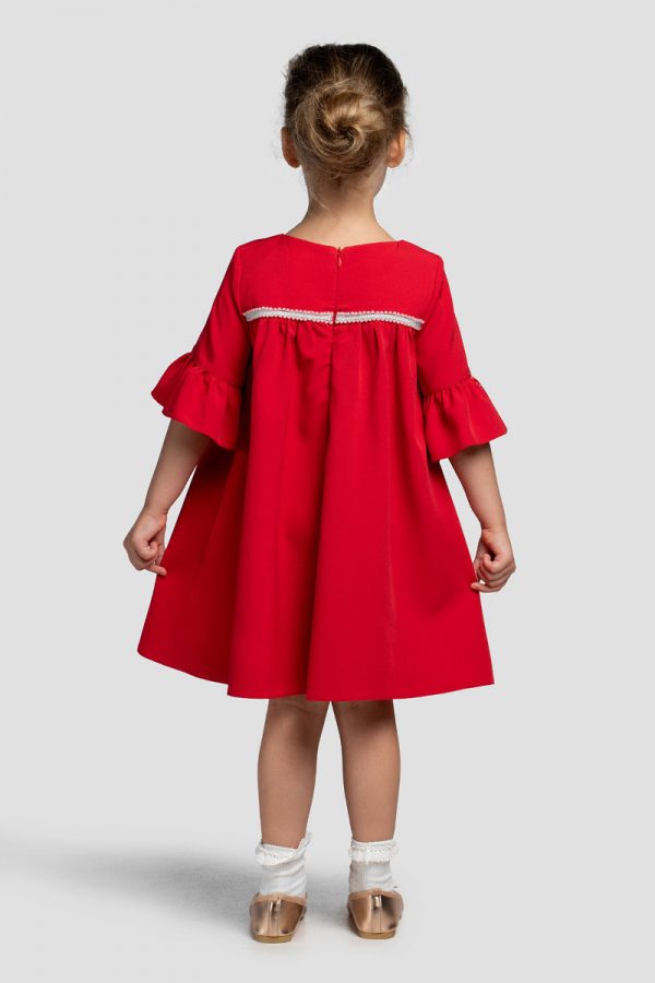 Czerwona sukienka wizytowa dla dziewczynki Chloe