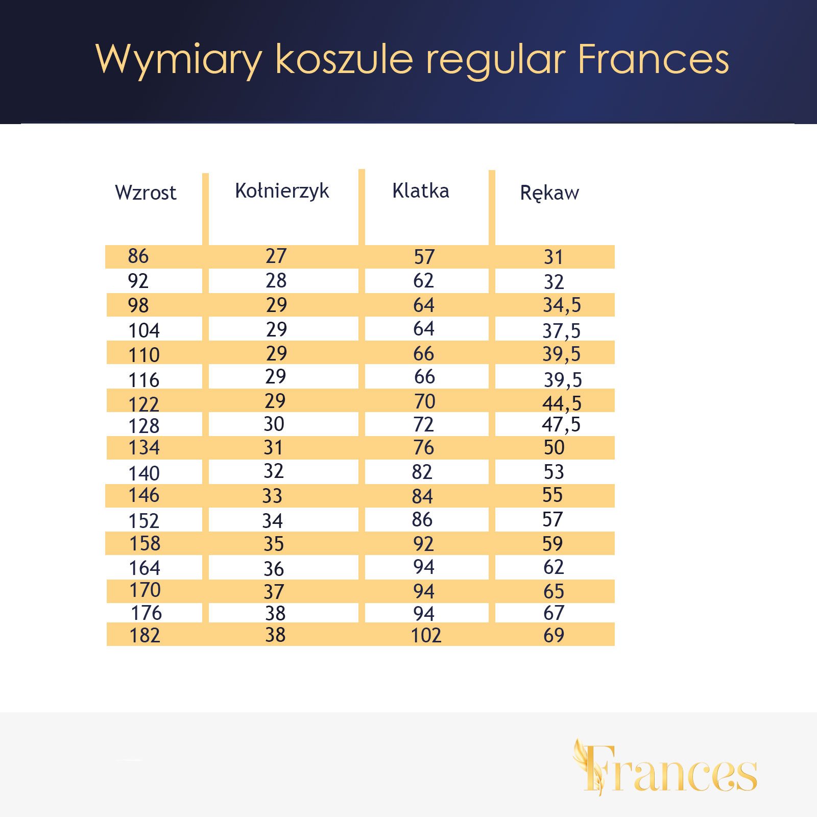 Biała koszula komunijna chłopięca regular