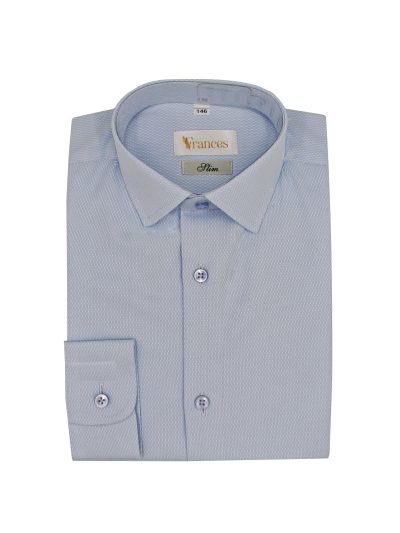 Błękitna koszula smart-casual SLIM