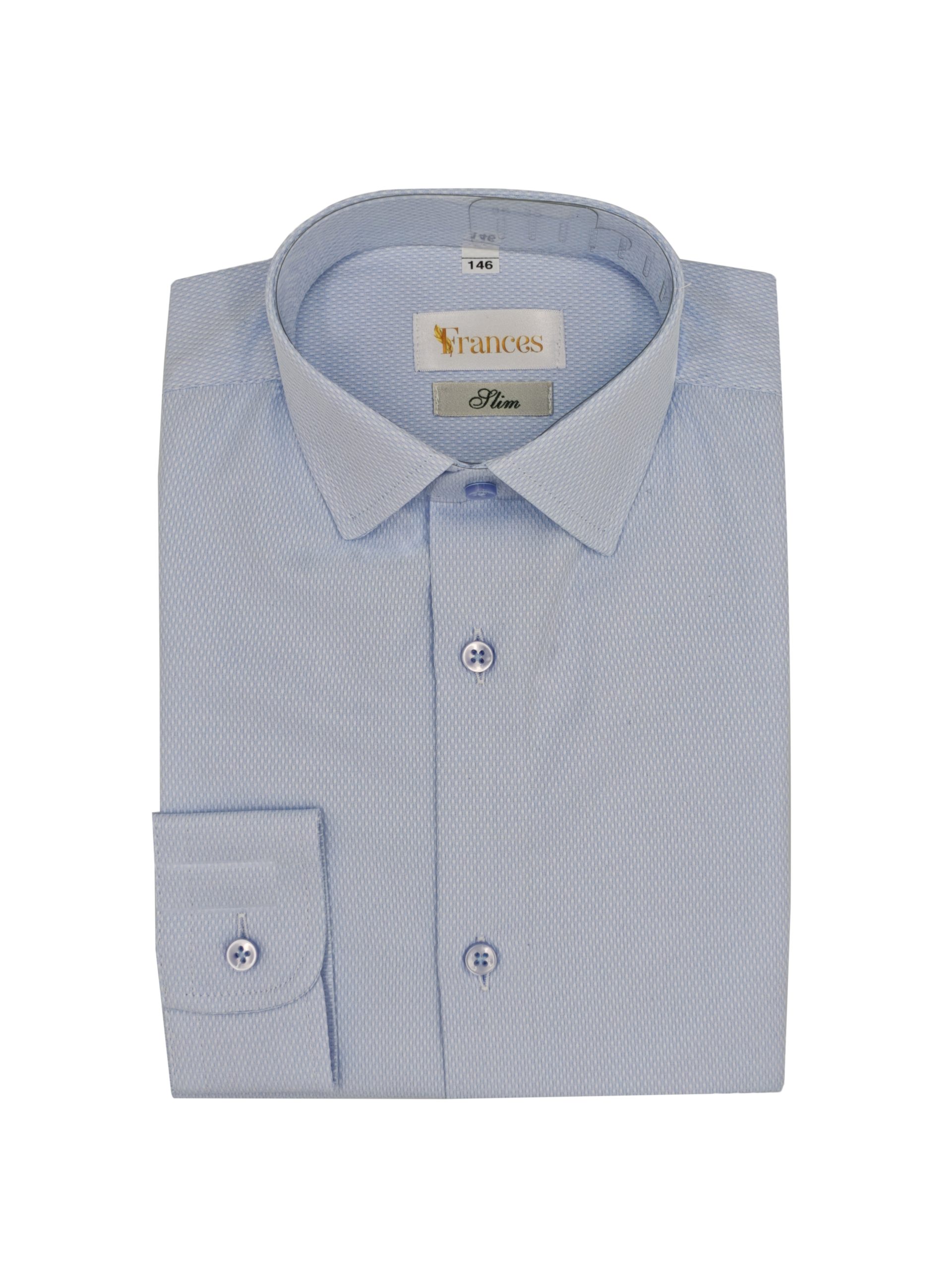 Błękitna koszula smart-casual SLIM