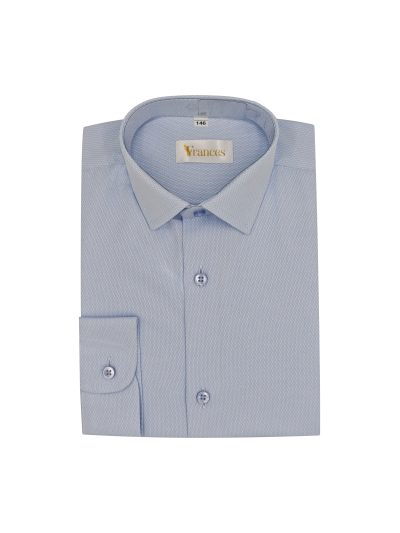 Błękitna koszula smart-casual REGULAR